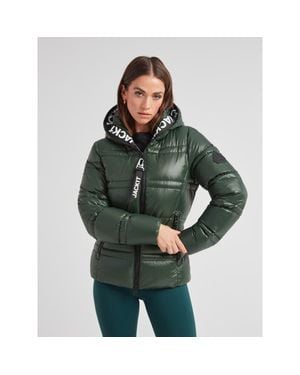 Jacket R4D Tramline Racer Hooded Puffer Jacket - Green