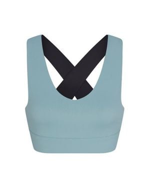 PB5star X-Over Back Sports Bra - Blue