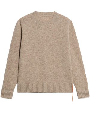 Fortela Skipper Merino Wool Crewneck Sweater - Brown