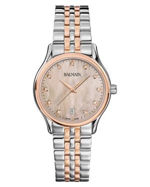 Balmain Beleganza Diamond & Mother-Of-Pearl Bracelet Watch, 32Mm - Natural
