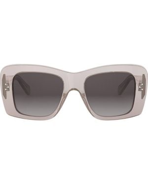 Celine Bold 3 Dots 53Mm Geometric Sunglasses - Gray