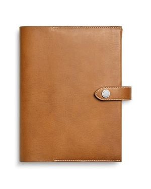 Shinola Snap Vachetta Leather Journal Cover - Brown