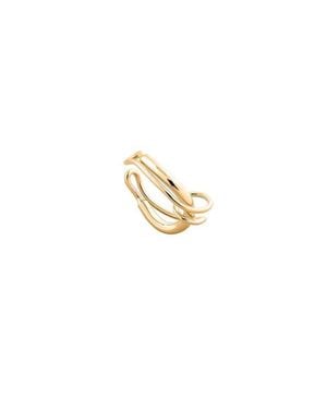 Pieretti Colette Twisted Statement Ear Cuff - White