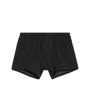 Ron Dorff Mesh Cotton Boxer Briefs - Black