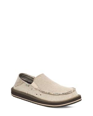 Sanuk Donny Hemp 2-Tone Convertible Slip-On - White