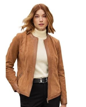 Jessica London Suede Lady Jacket - Brown