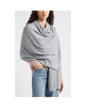 Nordstrom Transitional Knit Travel Wrap - Gray
