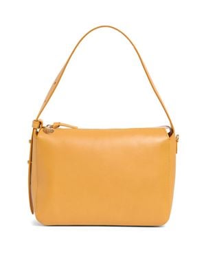 Clare V. Fleurine Leather Shoulder Bag - Yellow