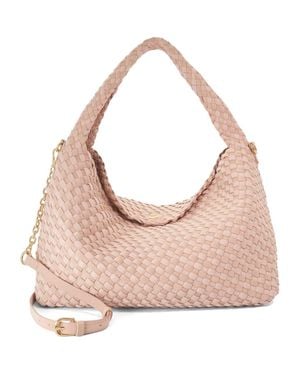 Dune Deliberate L Woven Shoulder Bag - Pink