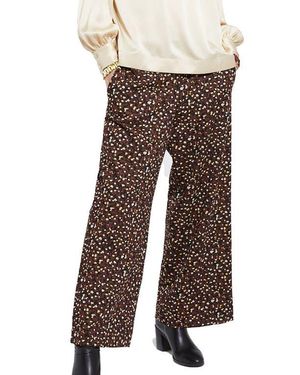 Ottod'Ame Soft Palazzo Pants - Brown