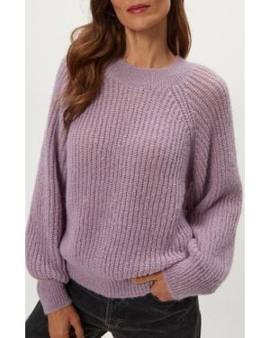 Michael Stars Indra Crewneck Sweater - Purple