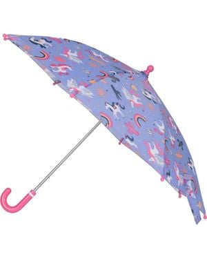 Mountain Warehouse Childrens/Kids Unicorn Folding Umbrella - Blue