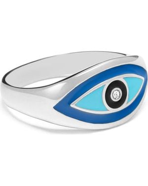 Nialaya Evil Eye Ring - Blue