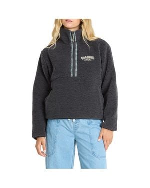 Billabong Horizon Quarter Zip High Pile Fleece Pullover - Black