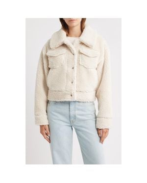 UGG Frankie Faux Shearling Trucker Jacket - Natural