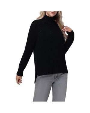 525 America Stella Cotton Turtleneck Sweater - Black