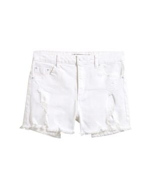 Tractr Kids' Ripped Denim Shorts - White