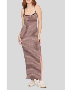 Project Social T Rita Striped Rib Maxi Dress - Multicolor