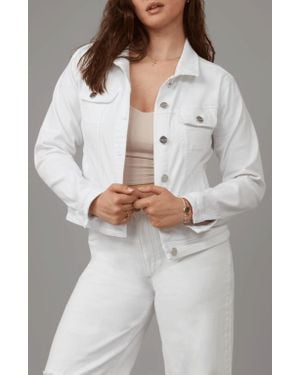 Lola Jeans Gabriella Classic Denim Jacket - Gray
