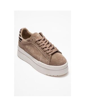 Forever & Always Shoes Anabel Leather Platform Sneakers - Multicolor