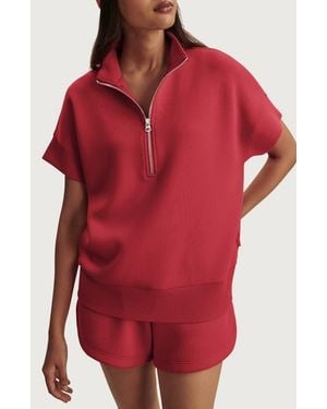 Varley Ritchie Short Sleeve Half Zip - Red