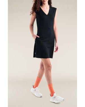 Icebreaker Granary Merino Wool Sleeveless Dress - Black