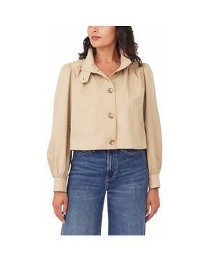 Habitual Crop Swing Jacket - Blue