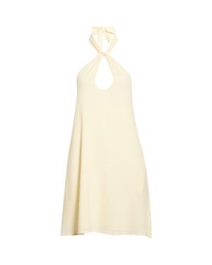 Elan Halter Open Back Cover-Up Dress - Natural