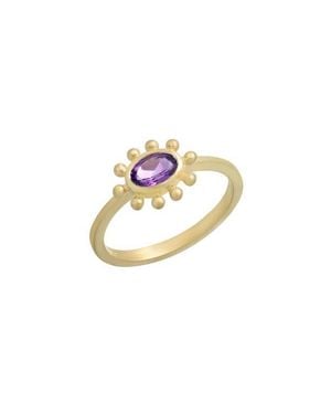Bony Levy Color 14K Amethyst Ring - White