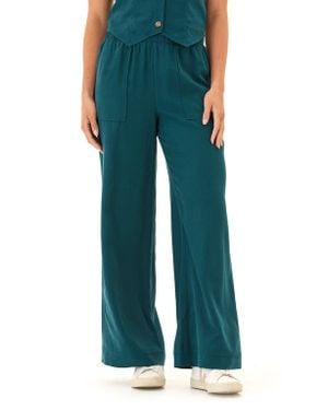 Threads For Thought Izzy Breez Wide Leg Pants - Green