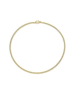 Lagos Caviar 18K Collar Necklace - White