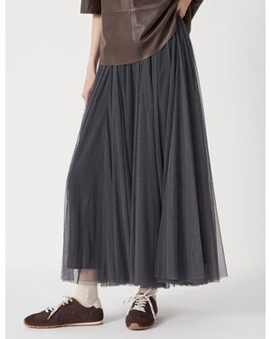 Hush Millie Tulle Maxi Skirt - Gray