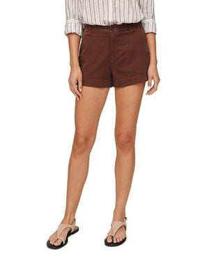 Bella Dahl Side Slit Tennis Shorts - Brown