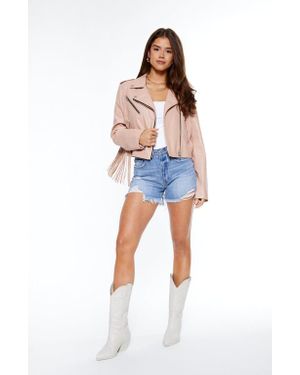 Blue Revival The Way She Moves Unreal Leather Jacket - Blue