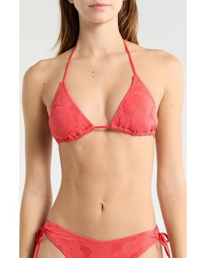 Rip Curl Oasis Triangle Bikini Top - Red