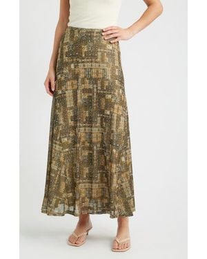 City Blues Belle Maxi Skirt - Natural