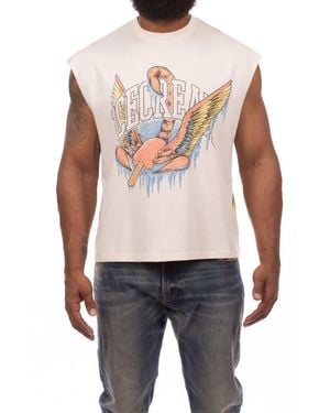 ICECREAM Scorpio Sleeveless Graphic T-Shirt - Blue