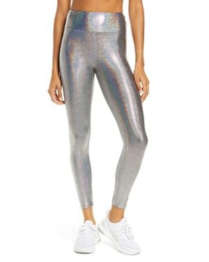 Heroine Sport Marvel Metallic High Waist Leggings - Blue