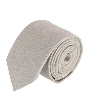 Trafalgar Baldwin Metallic Dash Silk Business Necktie - Gray