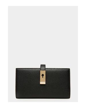 Bally Lock Me Long Wallet - Black