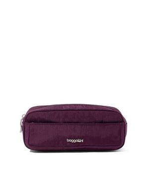 Baggallini Long Pocket Cosmetic Bag - Purple