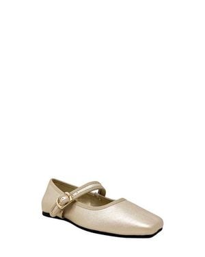 Shu Shop Kids' Adeline Mini Mary Jane Flat - Metallic