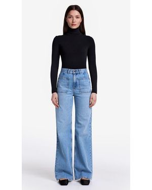Smythe Dove High Rise Wide Leg Jean - Blue