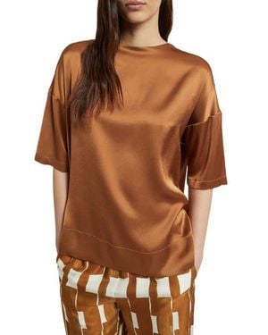 Ottod'Ame Viscose T-Shirt - Brown