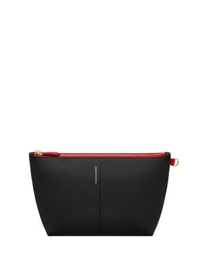 Maison De Sabre Small Leather Flaire Pouch - Black