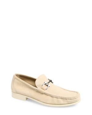 Ferragamo Grandioso Double Gancio Bit Loafer - Natural