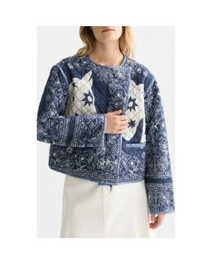 Scotch & Soda Reversible Quilted Jacket - Blue