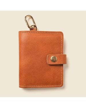 Casupo Wallet With Snap And Key Ring - Orange