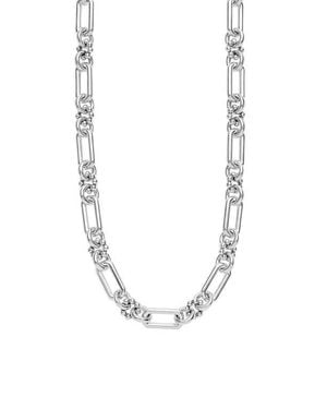 Lagos Petite Sterling Caviar Link Necklace - Blue