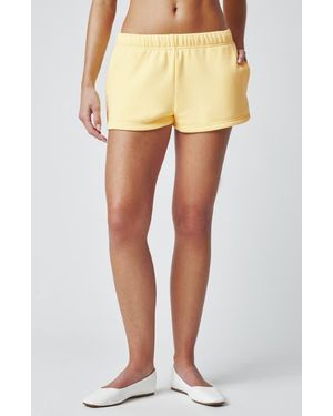 Florence By Mills Cozy Crush Sweat Shorts - Yellow